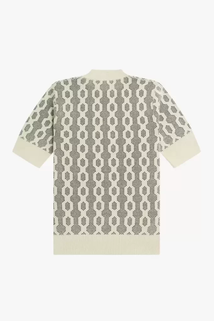 Open-Knit Short Sleeve Women’s Jumper