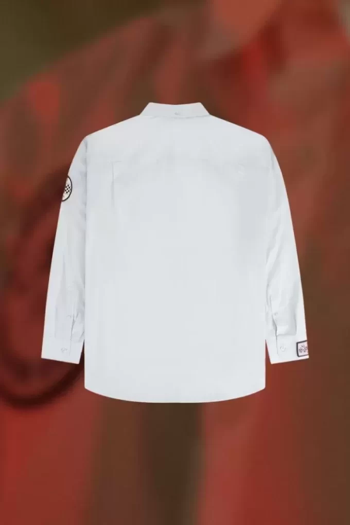 Oversized Patch Detail Men’s Shirt Oversized Patch Detail Men’s Shirt