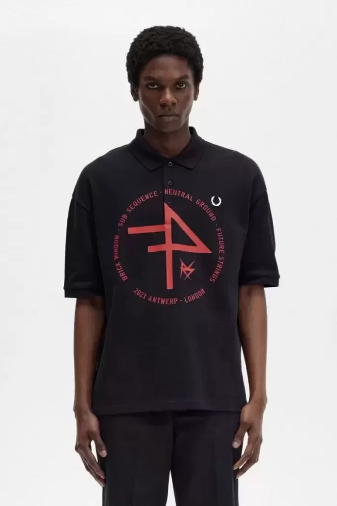 Oversized Printed Men’s Polo Shirt Oversized Printed Men’s Polo Shirt
