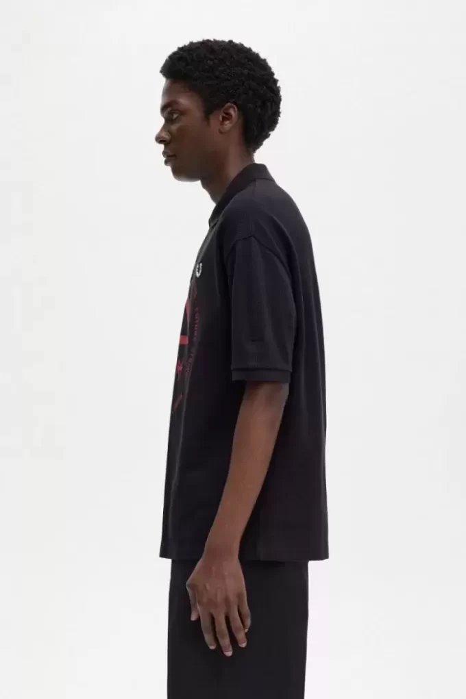 Oversized Printed Men’s Polo Shirt Oversized Printed Men’s Polo Shirt