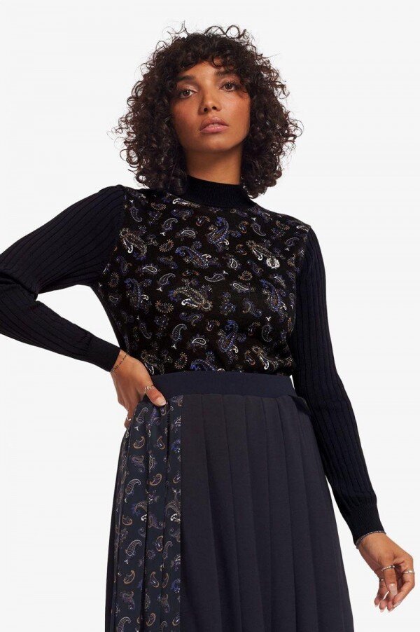 Paisley Print Jumper Knitwear Paisley Print Jumper Knitwear