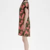 Palm Print Shirt Women’s Dress
