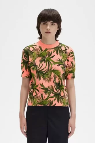 Palm Print Women’s Jumper