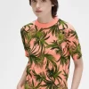 Palm Print Women’s Jumper