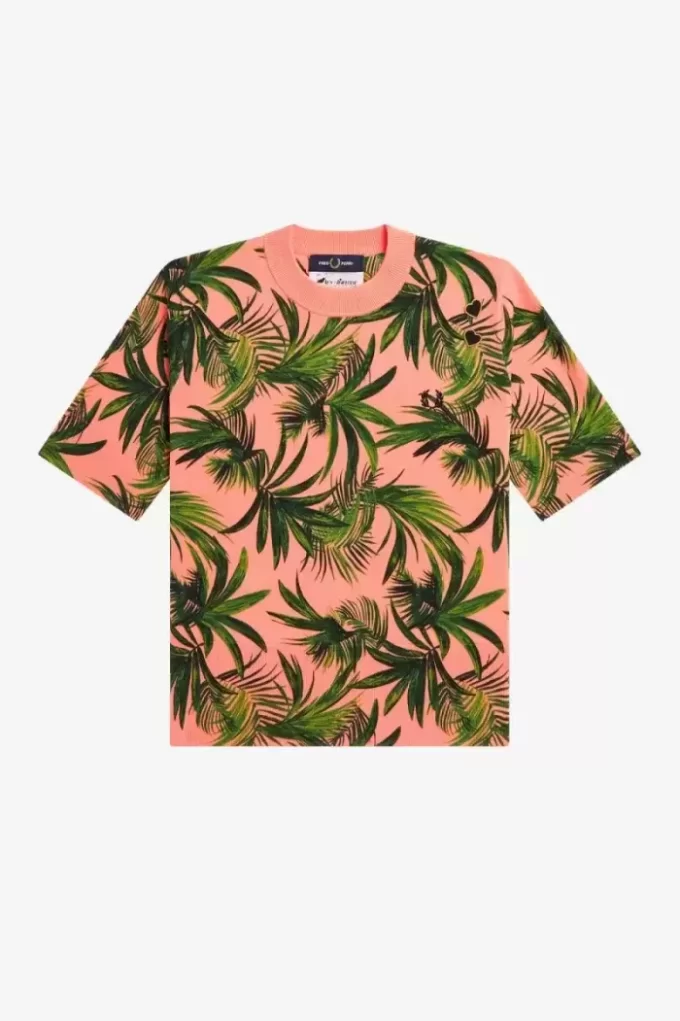 Palm Print Women’s Jumper