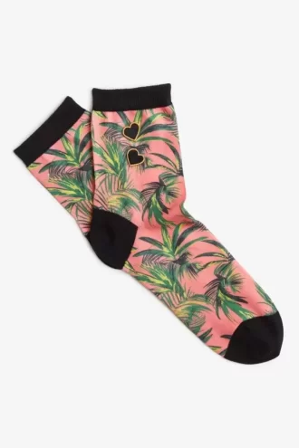 Palm Print Women’s Socks