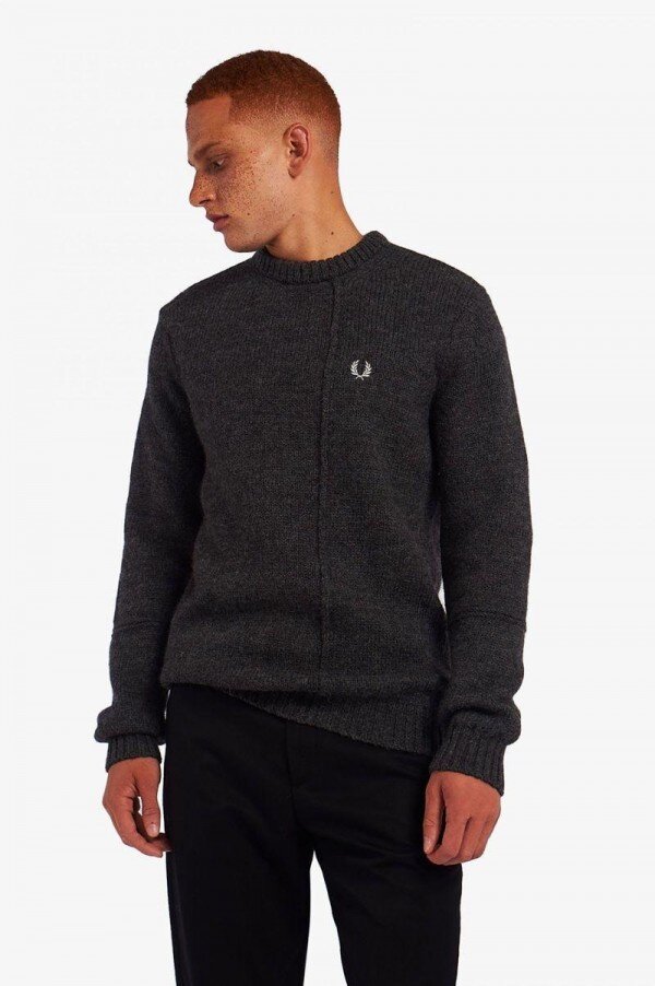 Panelled British Wool Jumper Knitwear Panelled British Wool Jumper Knitwear