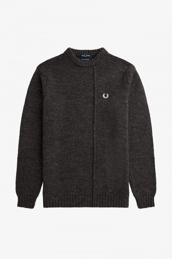 Panelled British Wool Jumper Knitwear Panelled British Wool Jumper Knitwear