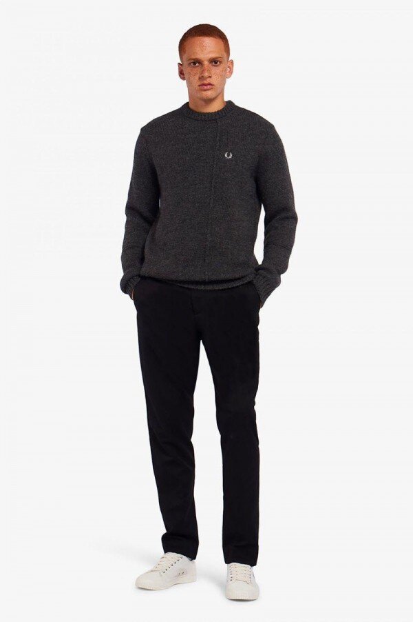 Panelled British Wool Jumper Knitwear Panelled British Wool Jumper Knitwear