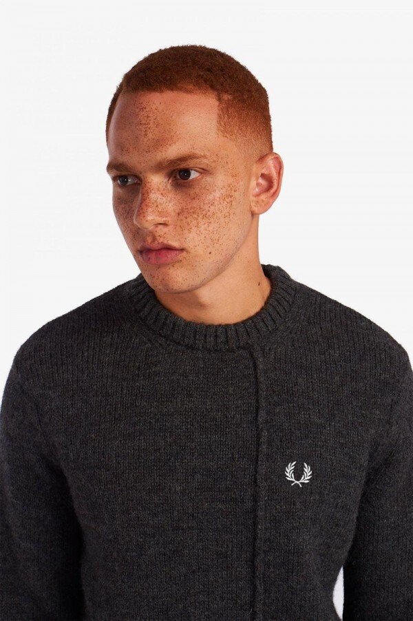 Panelled British Wool Jumper Knitwear Panelled British Wool Jumper Knitwear