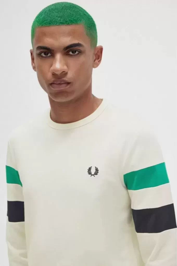 Panelled Sleeve Long Sleeve Men’s T-Shirt