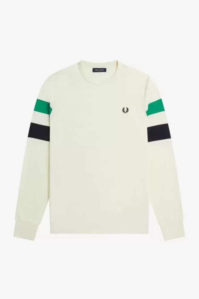 Panelled Sleeve Long Sleeve Men’s T-Shirt