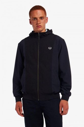 Pinstripe Panel Woven Track Jackets