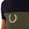 Printed Colour Block Polo Shirts Printed Colour Block Polo Shirts