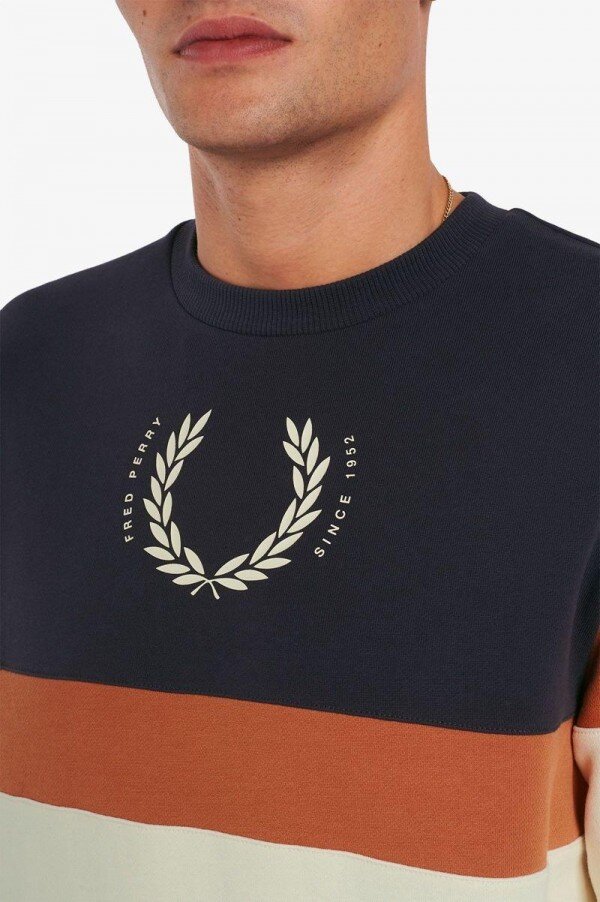 Printed Colour Block Sweatshirts Printed Colour Block Sweatshirts