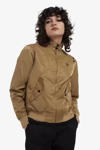 Printed Lining Zip-Through Women’s Jackets