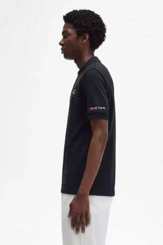 Printed Sleeve Men’s Polo Shirt