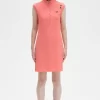 Printed Trim Piqué Women’s Dress