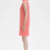 Printed Trim Piqué Women’s Dress