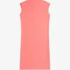 Printed Trim Piqué Women’s Dress