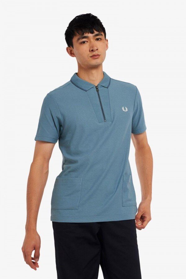 Rib Detail Neck Polo Shirts Rib Detail Neck Polo Shirts