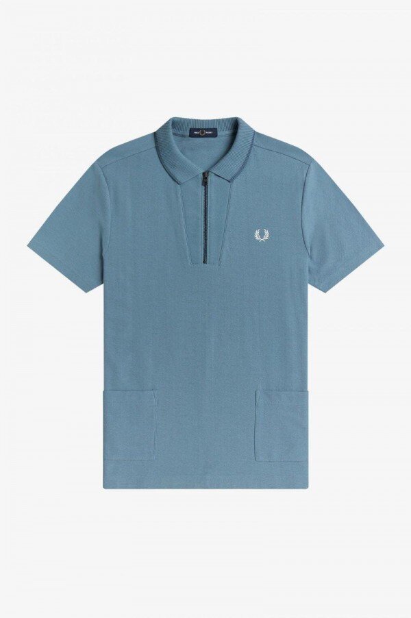Rib Detail Neck Polo Shirts Rib Detail Neck Polo Shirts