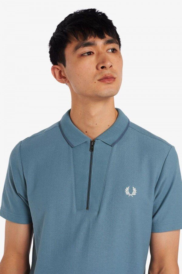 Rib Detail Neck Polo Shirts Rib Detail Neck Polo Shirts
