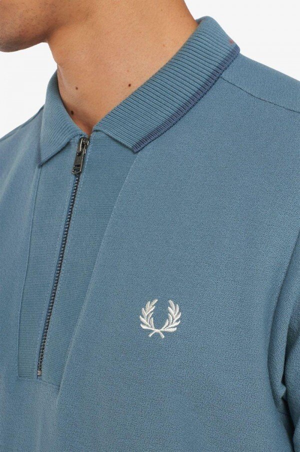 Rib Detail Neck Polo Shirts Rib Detail Neck Polo Shirts