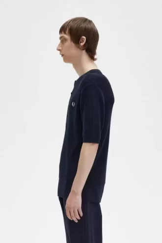 Ribbed Knitted Men’s Shirt