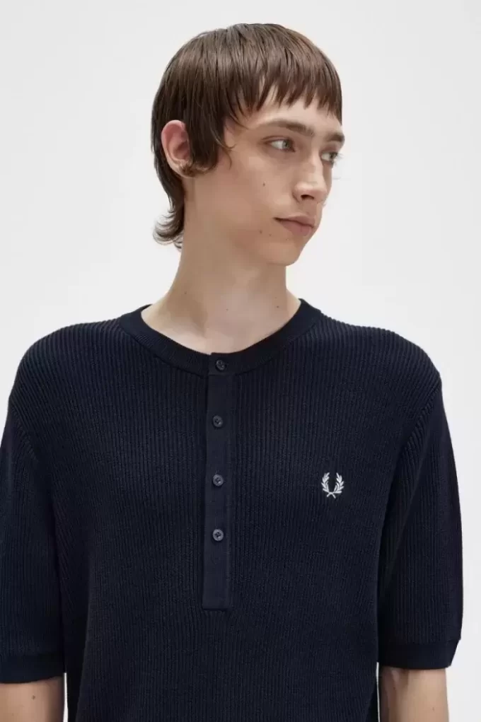 Ribbed Knitted Men’s Shirt Ribbed Knitted Men’s Shirt