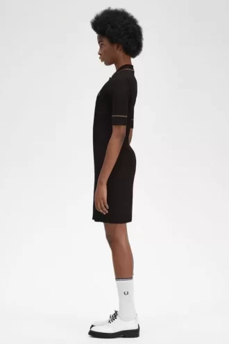 Ribbed Knitted Shirt Women’s Dress