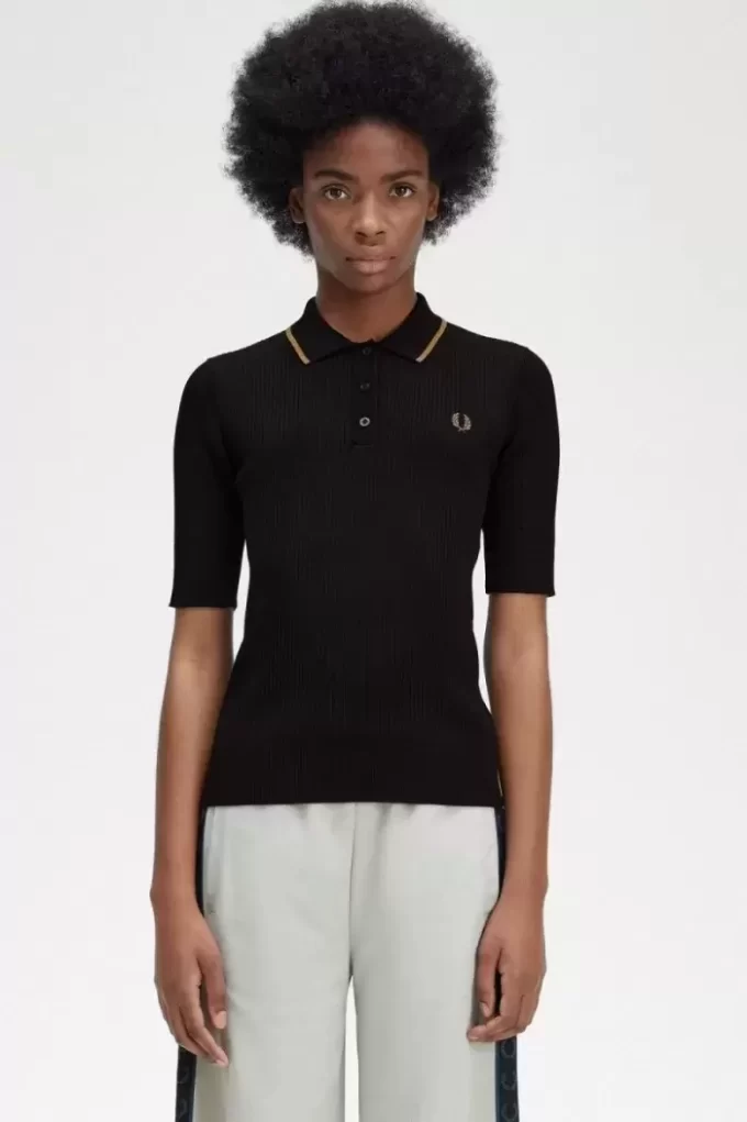 Ribbed Knitted Women’s Shirt Ribbed Knitted Women’s Shirt