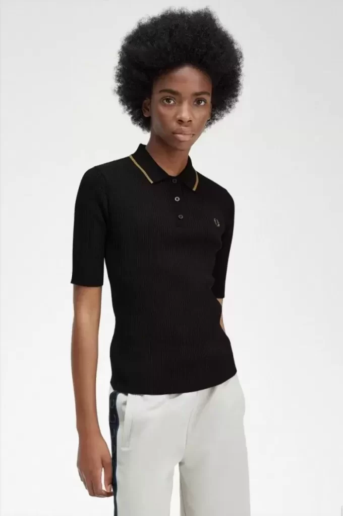 Ribbed Knitted Women’s Shirt Ribbed Knitted Women’s Shirt