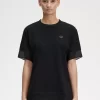 Sheer Trim Piqué Women’s T-Shirt