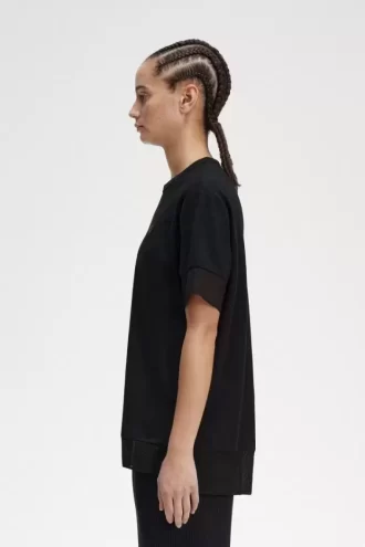 Sheer Trim Piqué Women’s T-Shirt