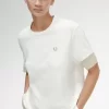 Sheer Trim Piqué Women’s T-Shirt