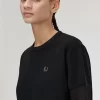 Sheer Trim Piqué Women’s T-Shirt
