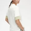 Sheer Trim Piqué Women’s T-Shirt