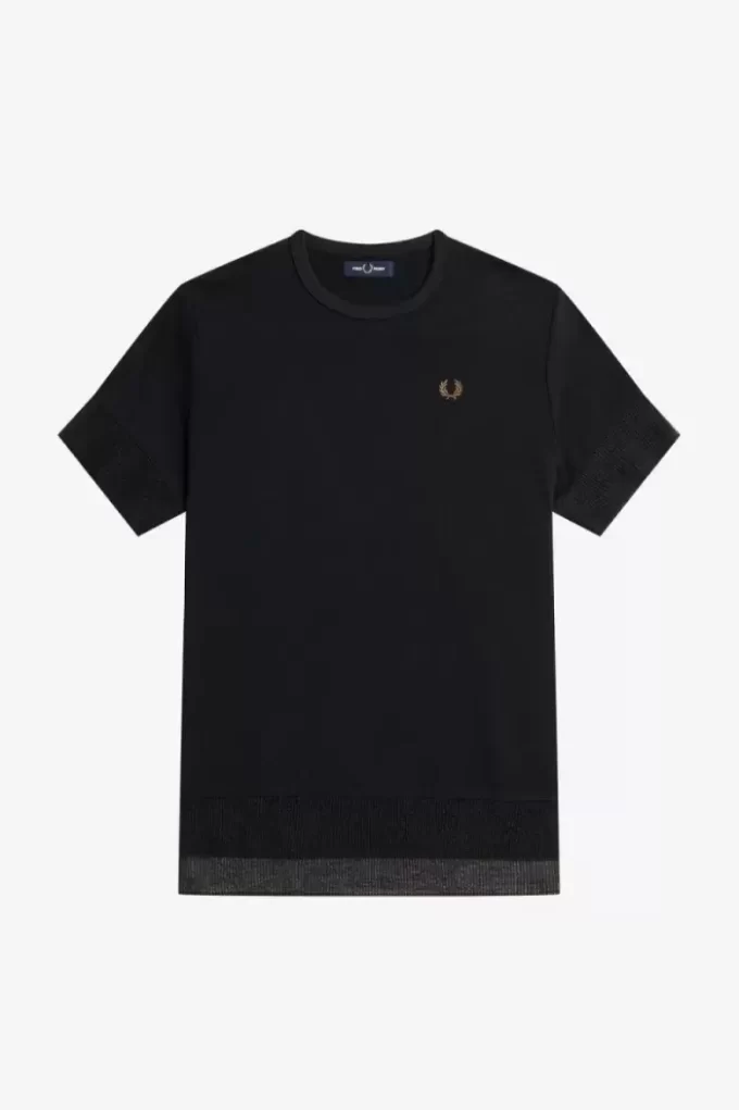 Sheer Trim Piqué Women’s T-Shirt