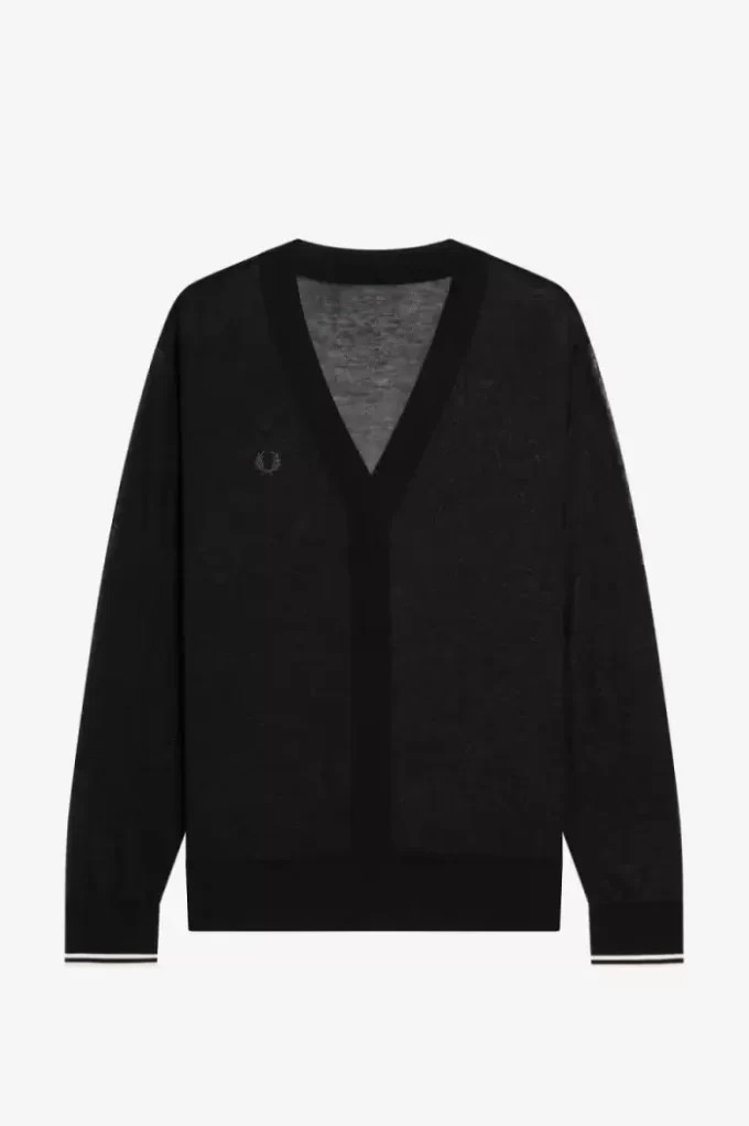 Sheer V-Neck Women’s Cardigan Sheer V-Neck Women’s Cardigan