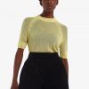 Short Sleeve Open-Knit Jumper Knitwear Short Sleeve Open-Knit Jumper Knitwear