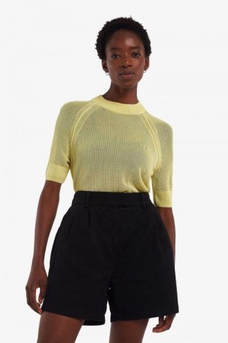 Short Sleeve Open-Knit Jumper Knitwear