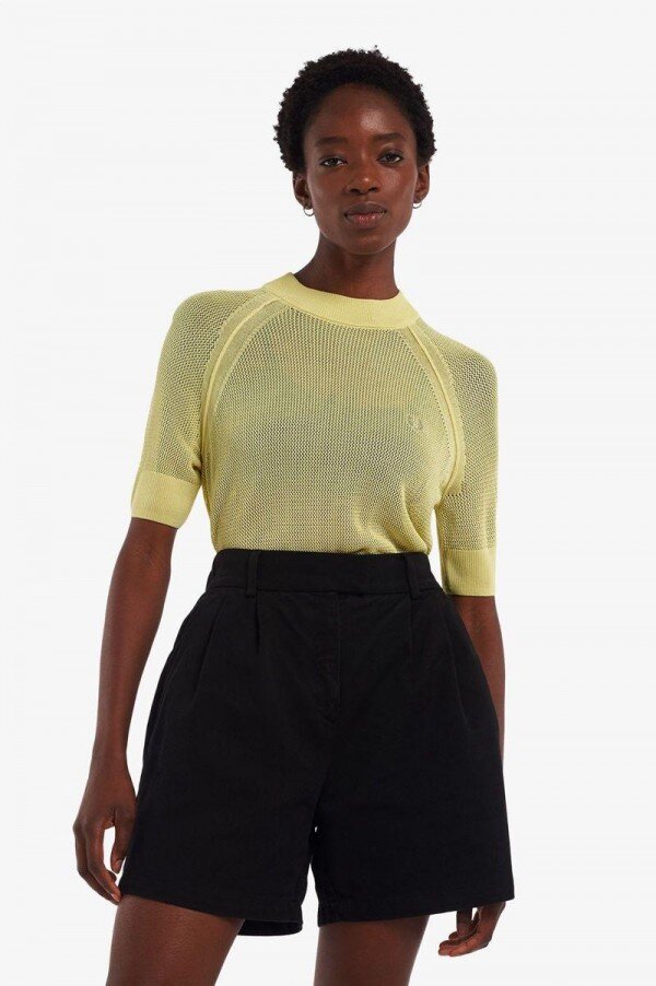 Short Sleeve Open-Knit Jumper Knitwear Short Sleeve Open-Knit Jumper Knitwear