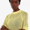Short Sleeve Open-Knit Jumper Knitwear Short Sleeve Open-Knit Jumper Knitwear