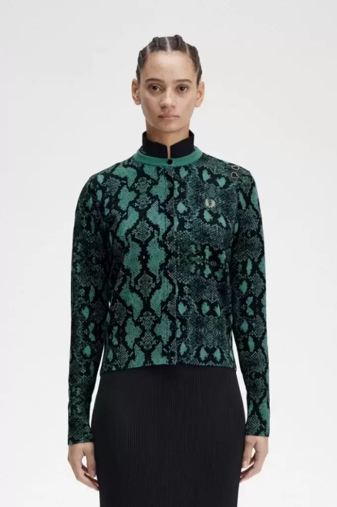 Snake Print Women’s Cardigan Snake Print Women’s Cardigan