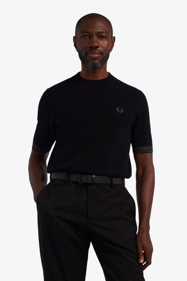 Space Dye Trim Knitted T Shirts Space Dye Trim Knitted T Shirts