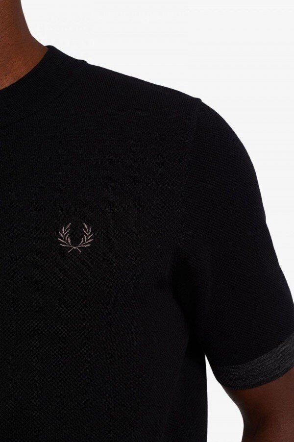 Space Dye Trim Knitted T Shirts Space Dye Trim Knitted T Shirts