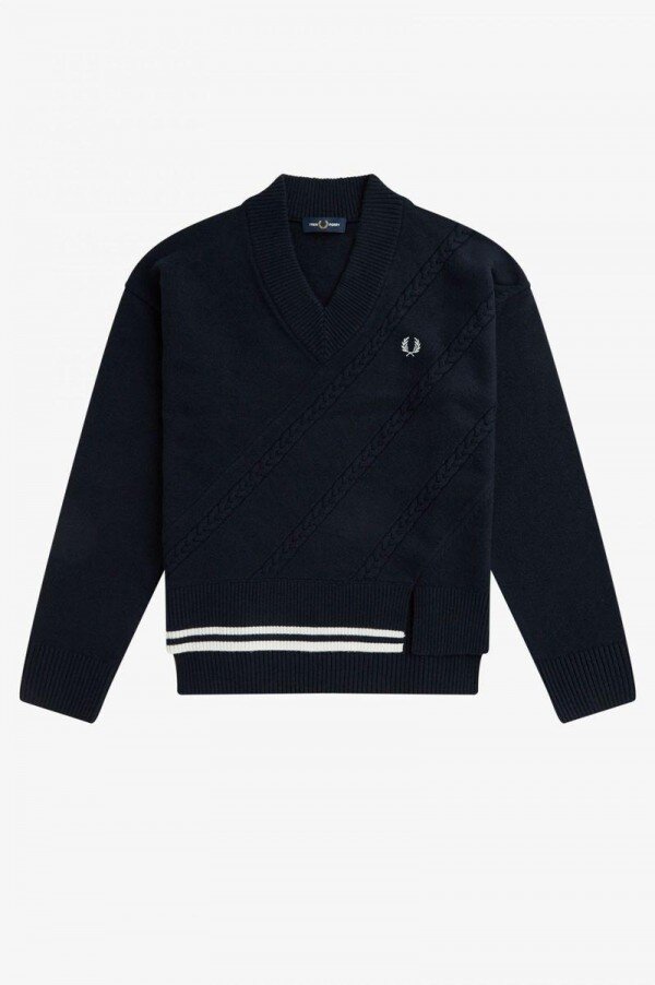 Split Hem Cable Knit Jumper Knitwear Split Hem Cable Knit Jumper Knitwear