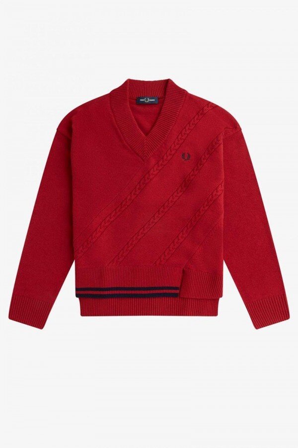 Split Hem Cable Knit Jumper Knitwear Split Hem Cable Knit Jumper Knitwear