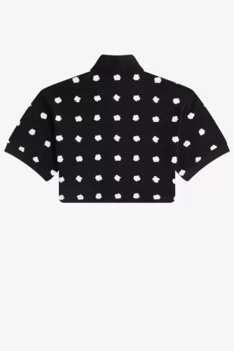 Spot Print Piqué Women’s Polo Shirt